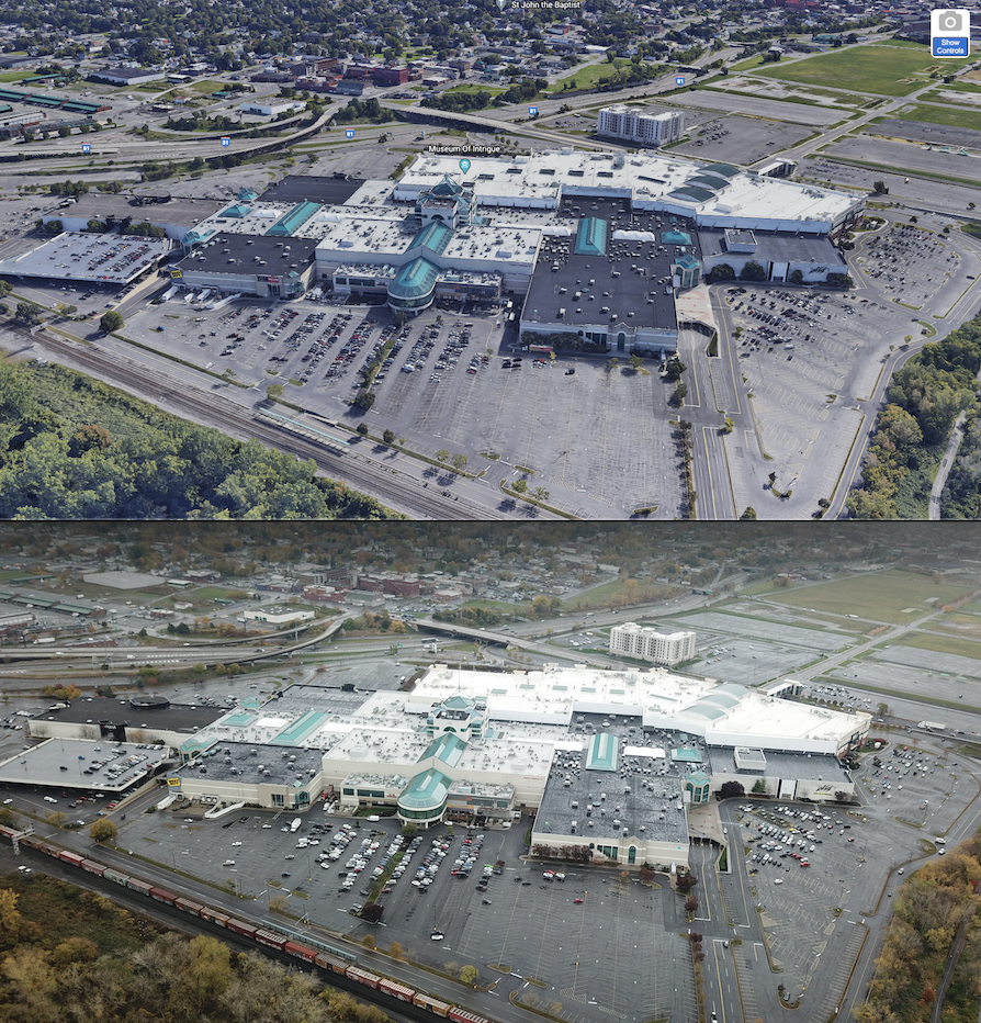 Google Earth planning vs actual drone footage